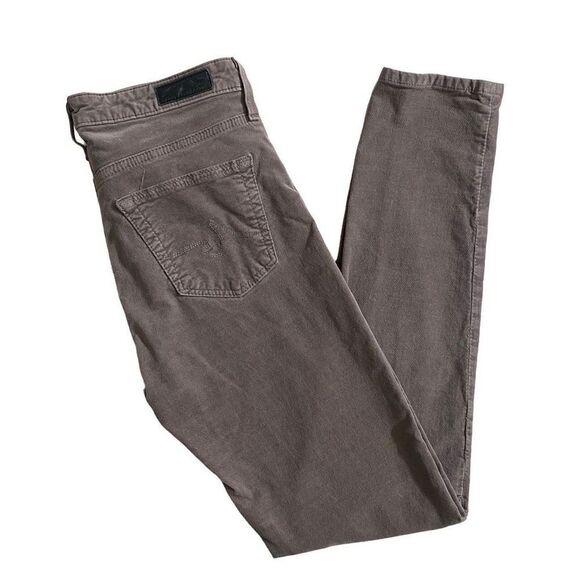 AG Adriano Goldschmied Anthropologie Stevie slim straight Ankle velvet Pants siz - Picture 9 of 9